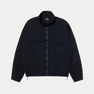 Stussy Black Zip Up Sherpa Fleece Jacket